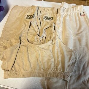 XGO Tan Sports Bra, Shorts (2) and leggings bundle